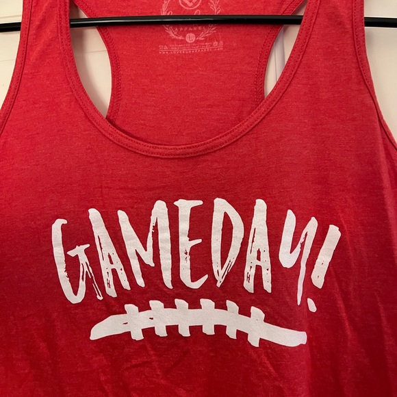 Red tank top “GameDay” size Large - Picture 1 of 4